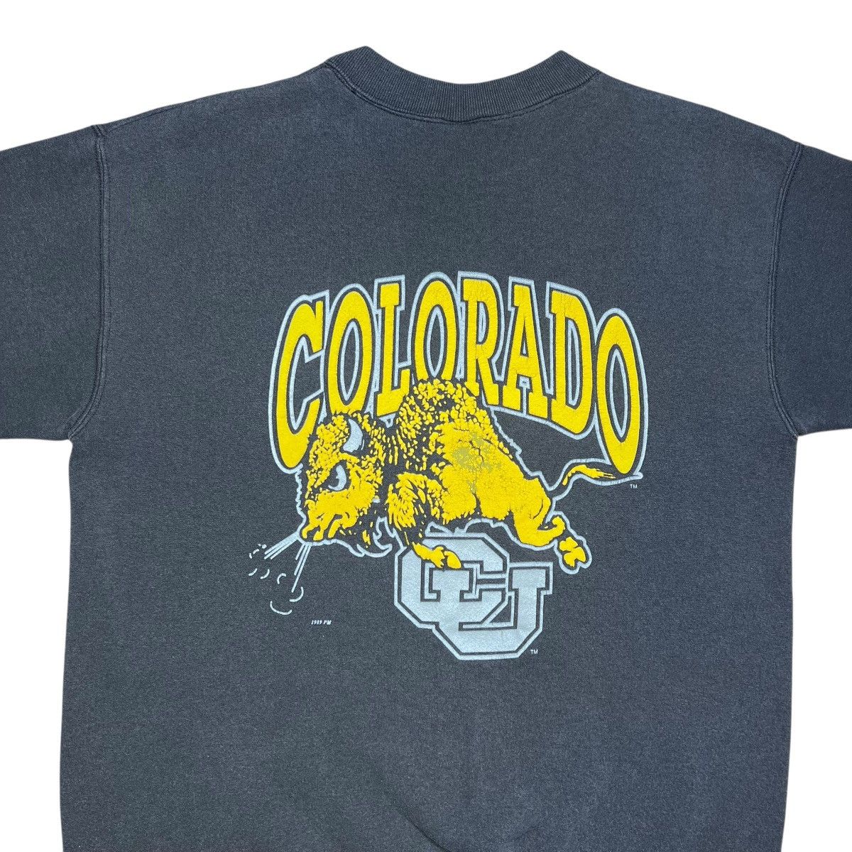 NCAA 1989 NCAA Colorado Buffaloes Mascot Double Sided Sweatshirt Size US XL / EU 56 / 4 - 10 Thumbnail