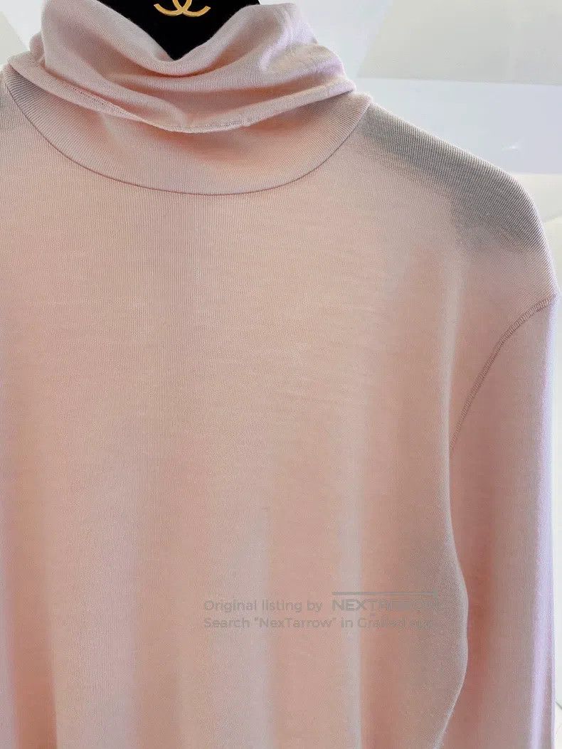 Loro Piana Loro Piana Naked pink ultra-thin cashmere base layer Size S / US 4 / IT 40 - 3 Thumbnail