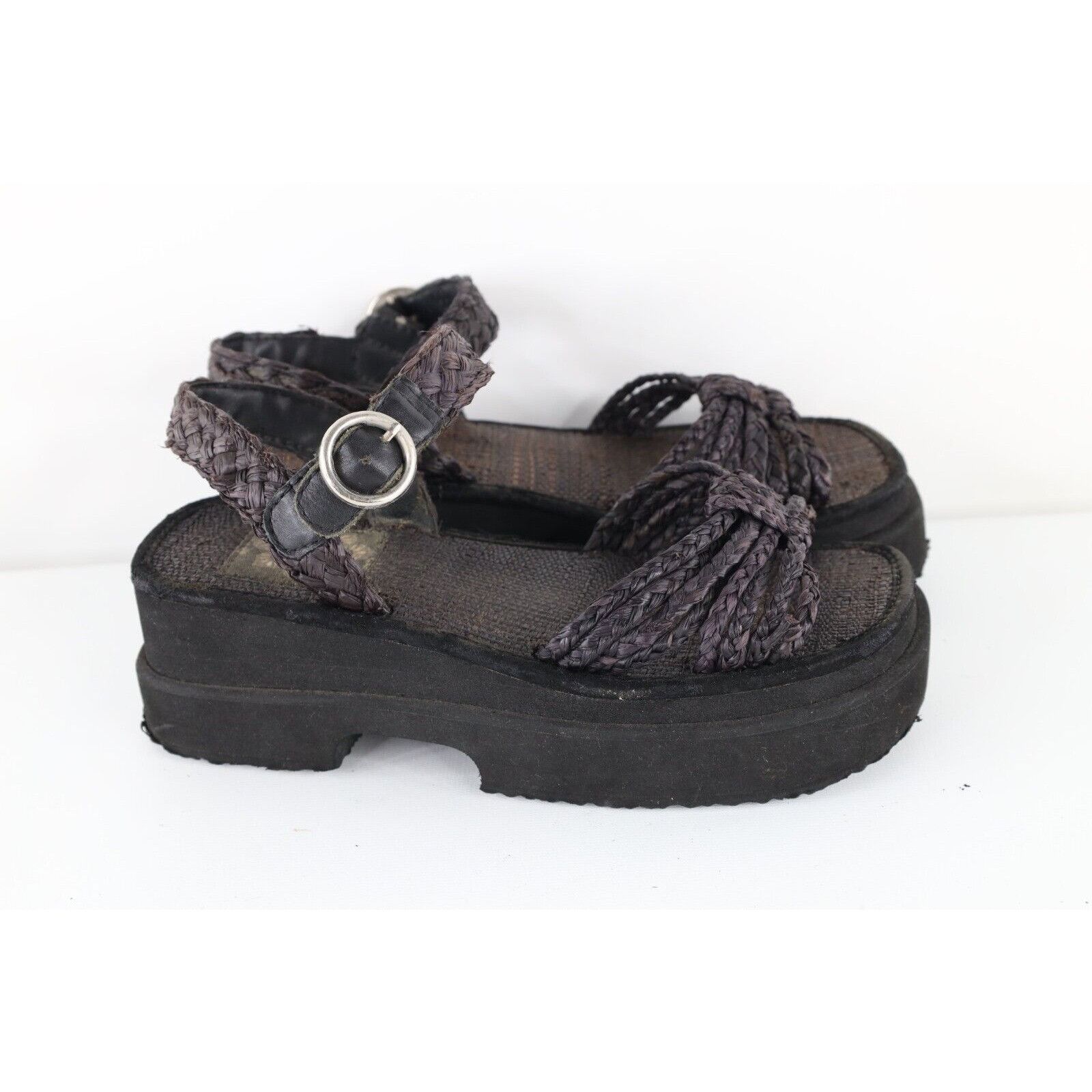SKECHERS × Vintage Vintage 90s Y2K Skechers Roped Chunky Platforms Size US 8 / IT 38 - 4 Thumbnail