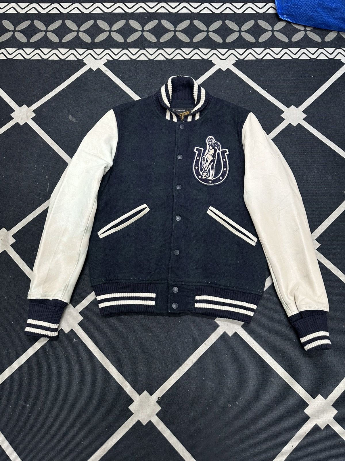 Hysteric Glamour Hysteric Glamour Varsity Leather Jacket Size US S / EU 44-46 / 1 - 1 Thumbnail