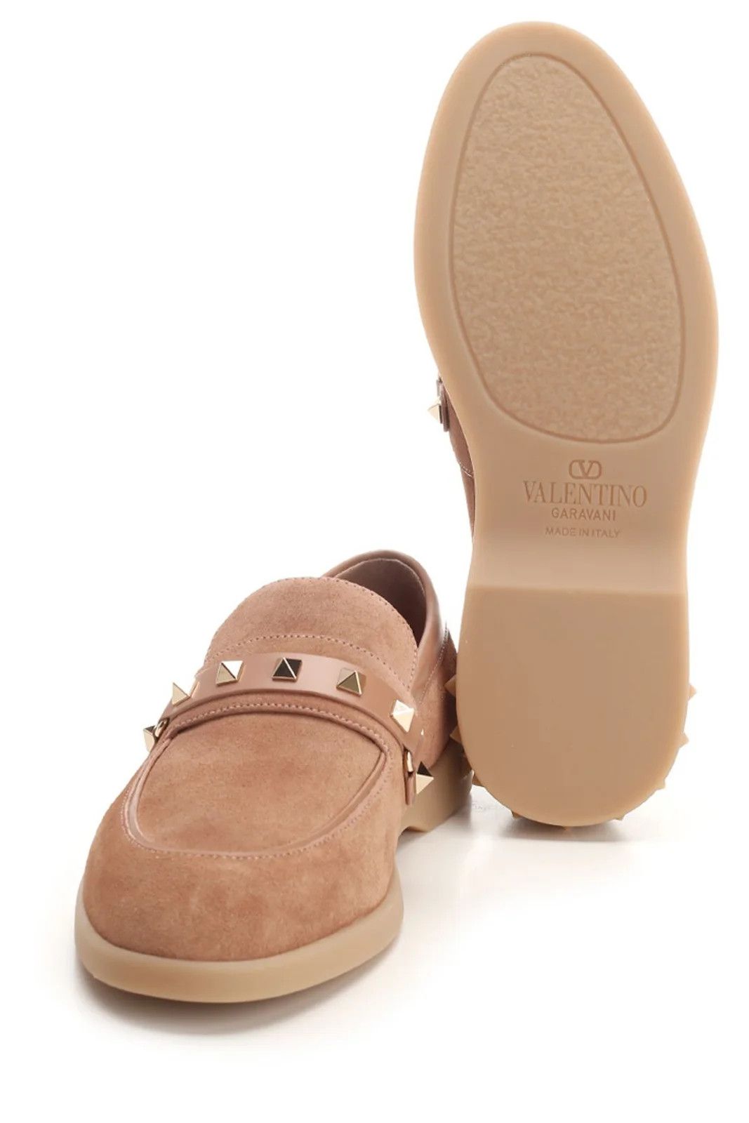 Valentino o1s22i1n0924 Leisure Flows Suede Loafers in Brown Size US 8 / IT 38 - 4 Thumbnail