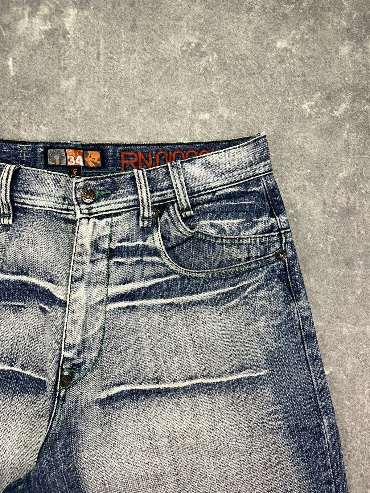 Akademiks Akademiks Big Logo Spellout Cyber Denim Shorts Jorts 34 Size US 34 / EU 50 - 6 Thumbnail