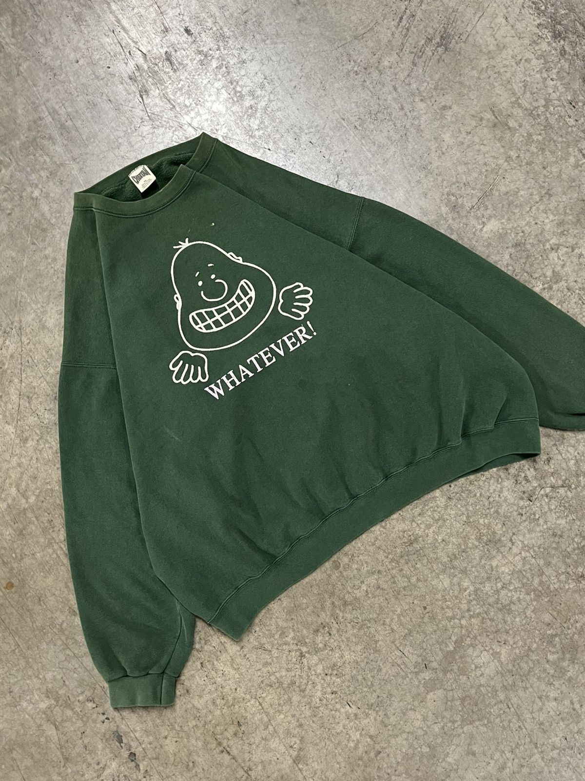 Vintage Vintage parody “whatever” crewneck boxy fit earthtone hype Size US XXL / EU 58 / 5 - 3 Thumbnail