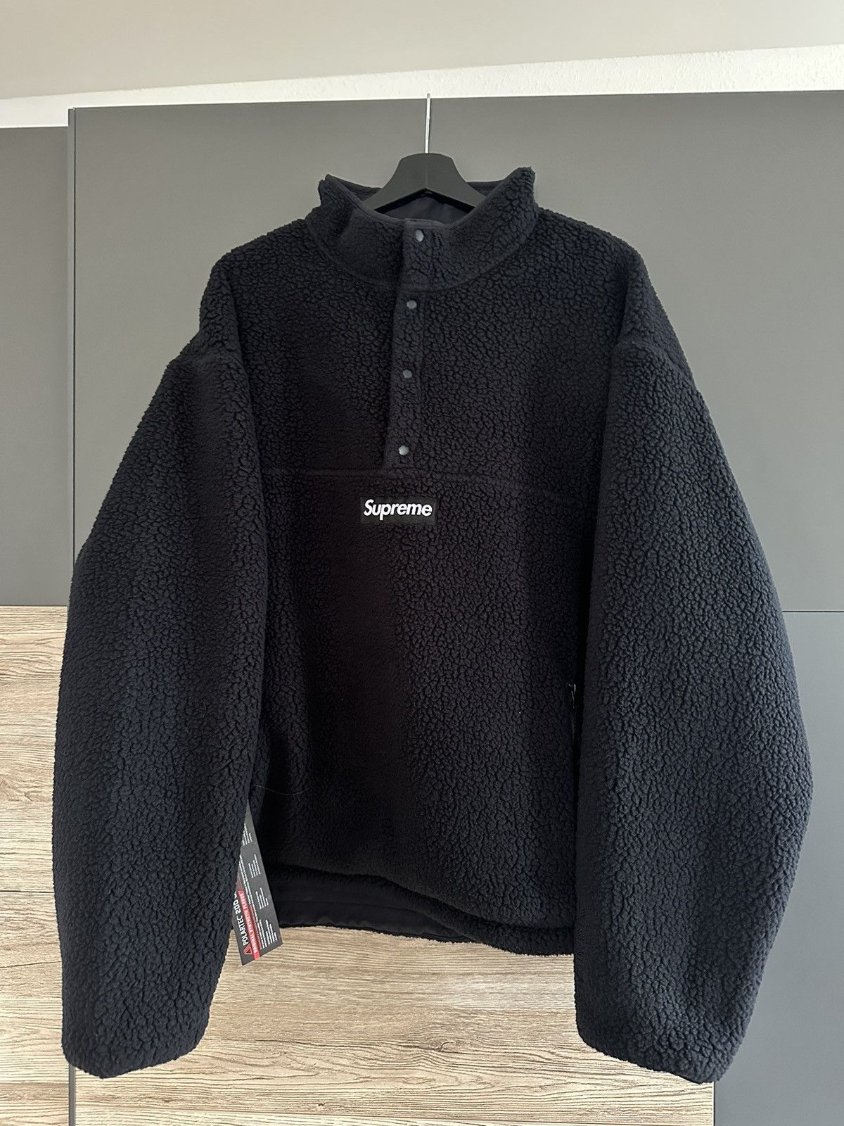 Supreme Polartec/Supreme Shearling Reversible Pullover | Grailed