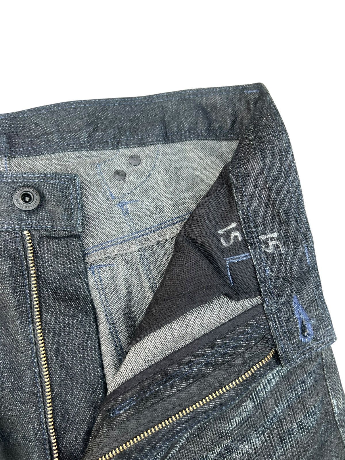 Black Barrett Vintage Neil Barret Black Barret Coated Waxed Slim Jeans Size US 31 - 9 Thumbnail