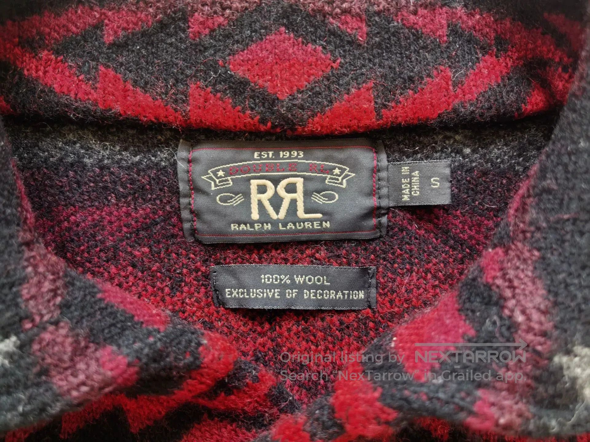 RRL Ralph Lauren rrl double rl vintage indian wool cardigan. Size US S / EU 44-46 / 1 - 7 Thumbnail