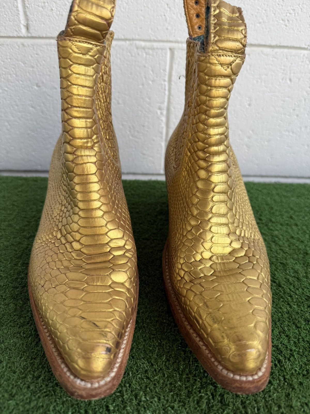 Other ps kaufman gold Western Chelsea Ankle Boots Cowboy SZ 7 Size US 7 / IT 37 - 2 Thumbnail