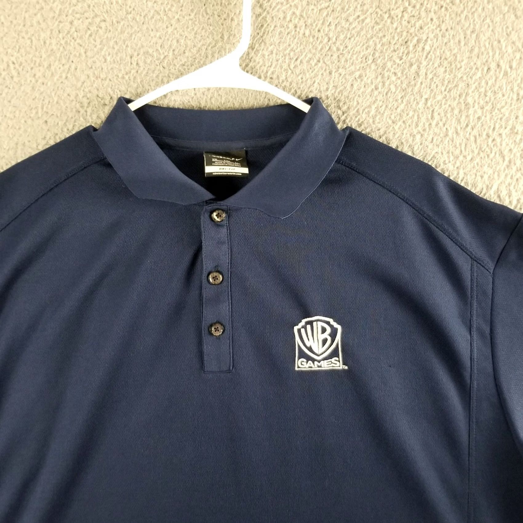 Nike Nike Golf Shirt Polo Men XXL Blue Embroidered Logo Embroidered Logo Double Sided 2XL Golf Nike Shirt Men XXL Blue Size US XXL / EU 58 / 5 - 2 Thumbnail