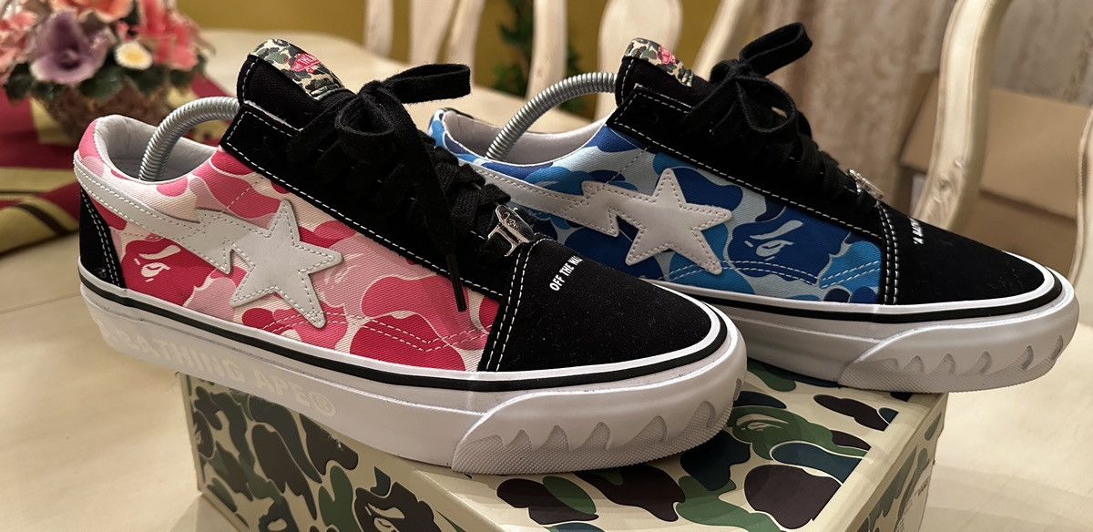Vans Vans x Bape Old Skool 36’ ABC Camo Size US 9 / EU 42 - 2 Thumbnail
