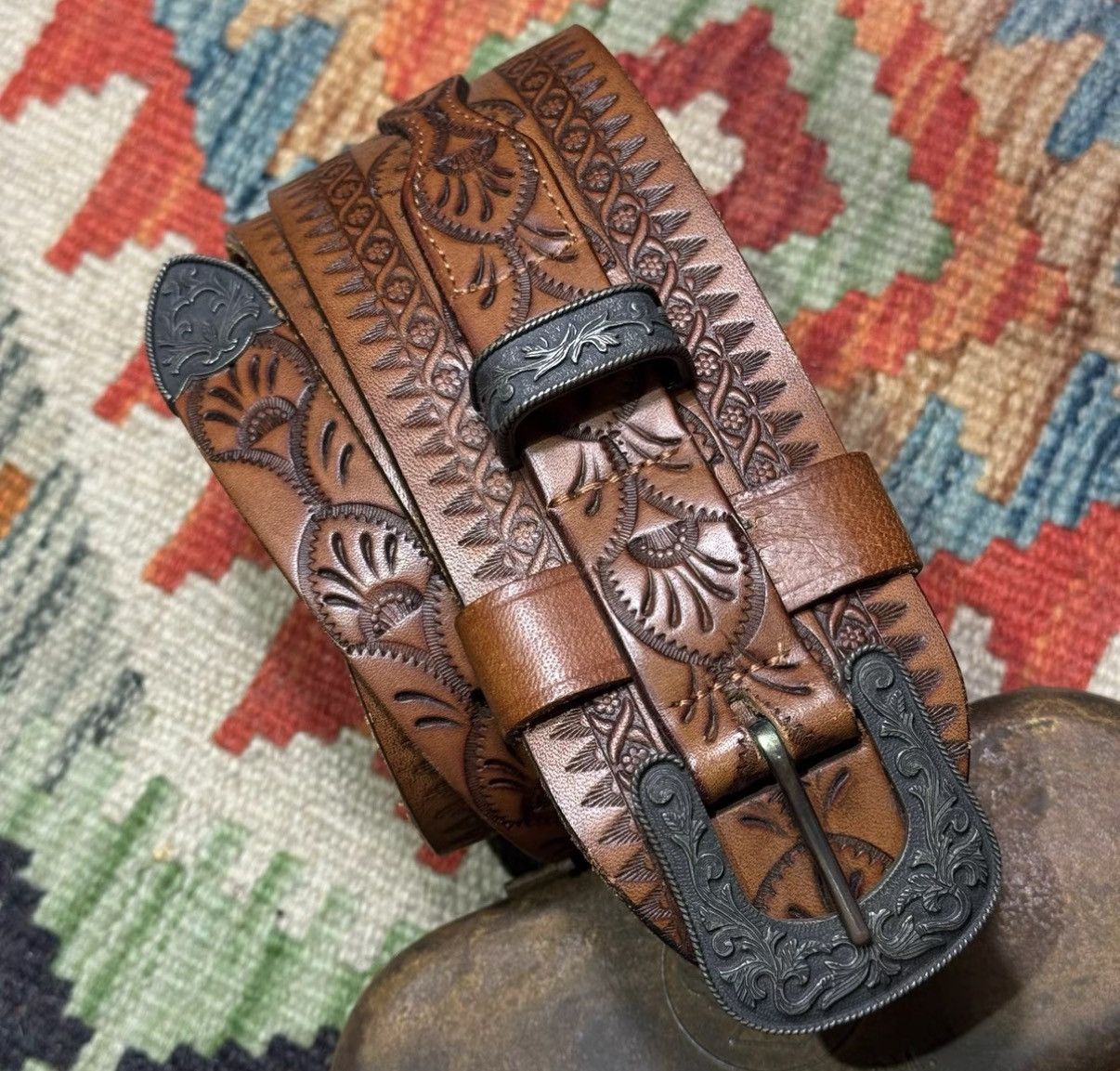 Polo Ralph Lauren Polo Ralph Lauren Western Engraved Belt K22 Size ONE SIZE - 3 Thumbnail
