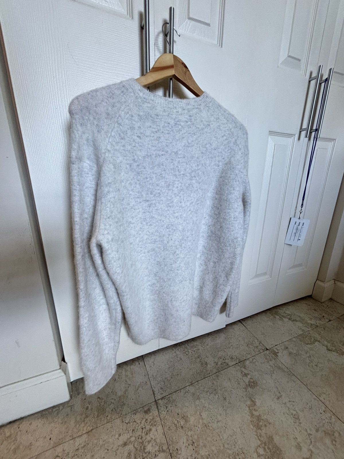 Allsaints ALLSAINTS Curv Crew Neck Sweater In Ecru White/ XS Oversized Size US XS / EU 42 / 0 - 2 Thumbnail