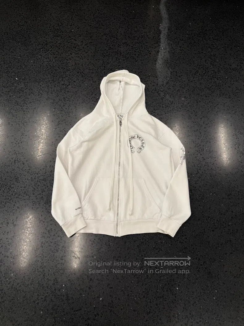 Chrome Hearts CHROME HEARTS Size L White zipper hoodie multi-element prin Size US L / EU 52-54 / 3 - 1 Thumbnail