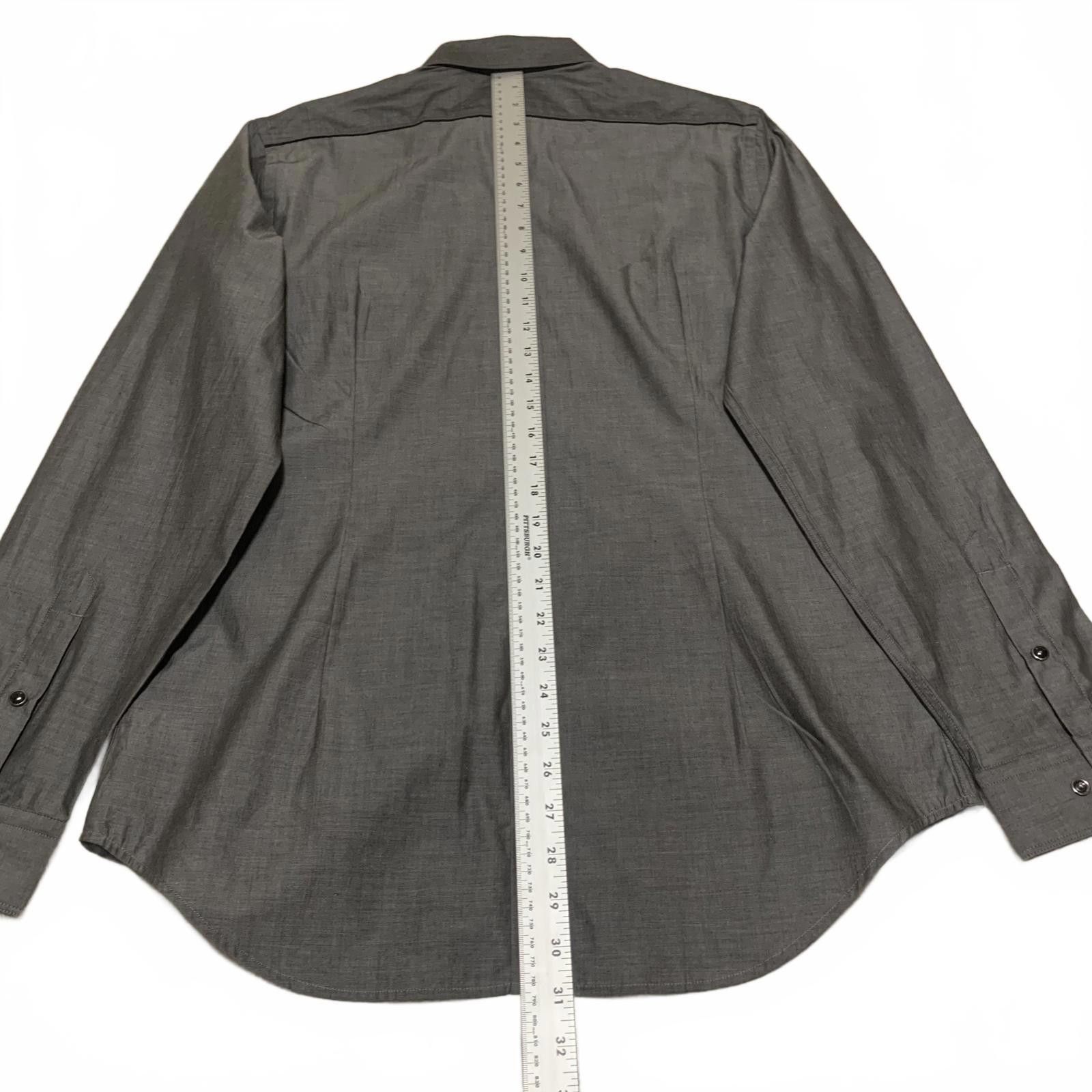 Express Express Men's M Long Sleeve Gray Western Shirt Size US M / EU 48-50 / 2 - 3 Thumbnail