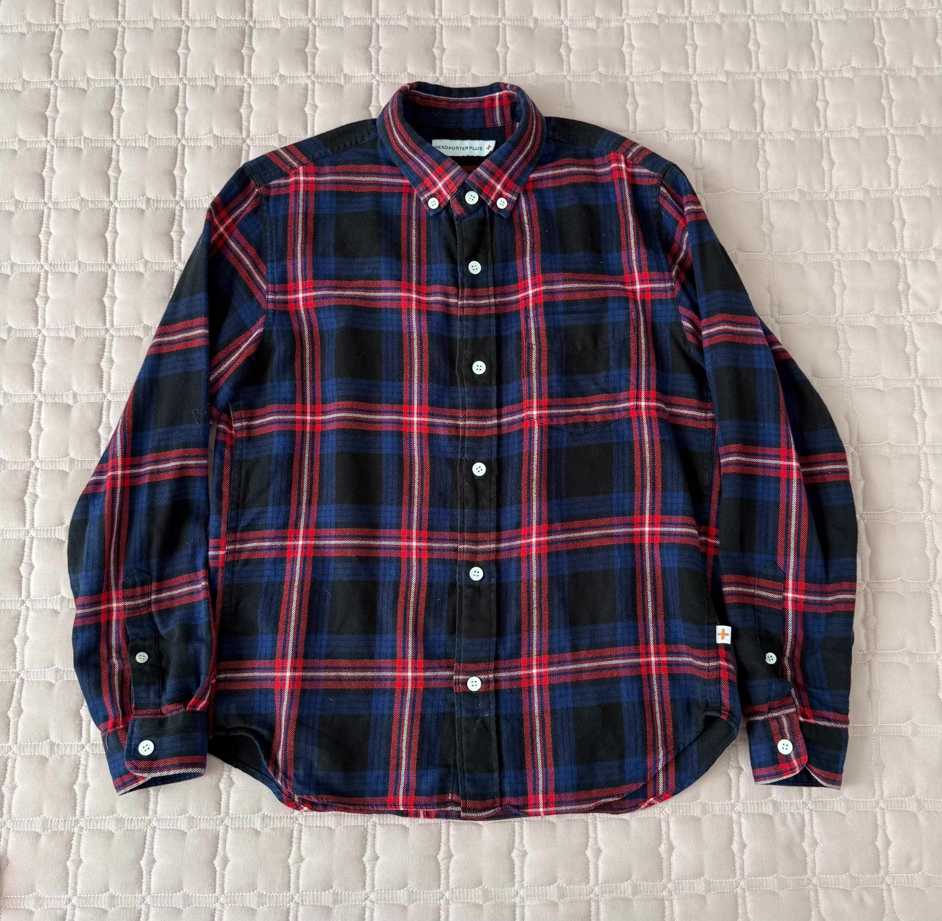 Head Porter Plus Flannel Plaid Long Sleeve Shirt