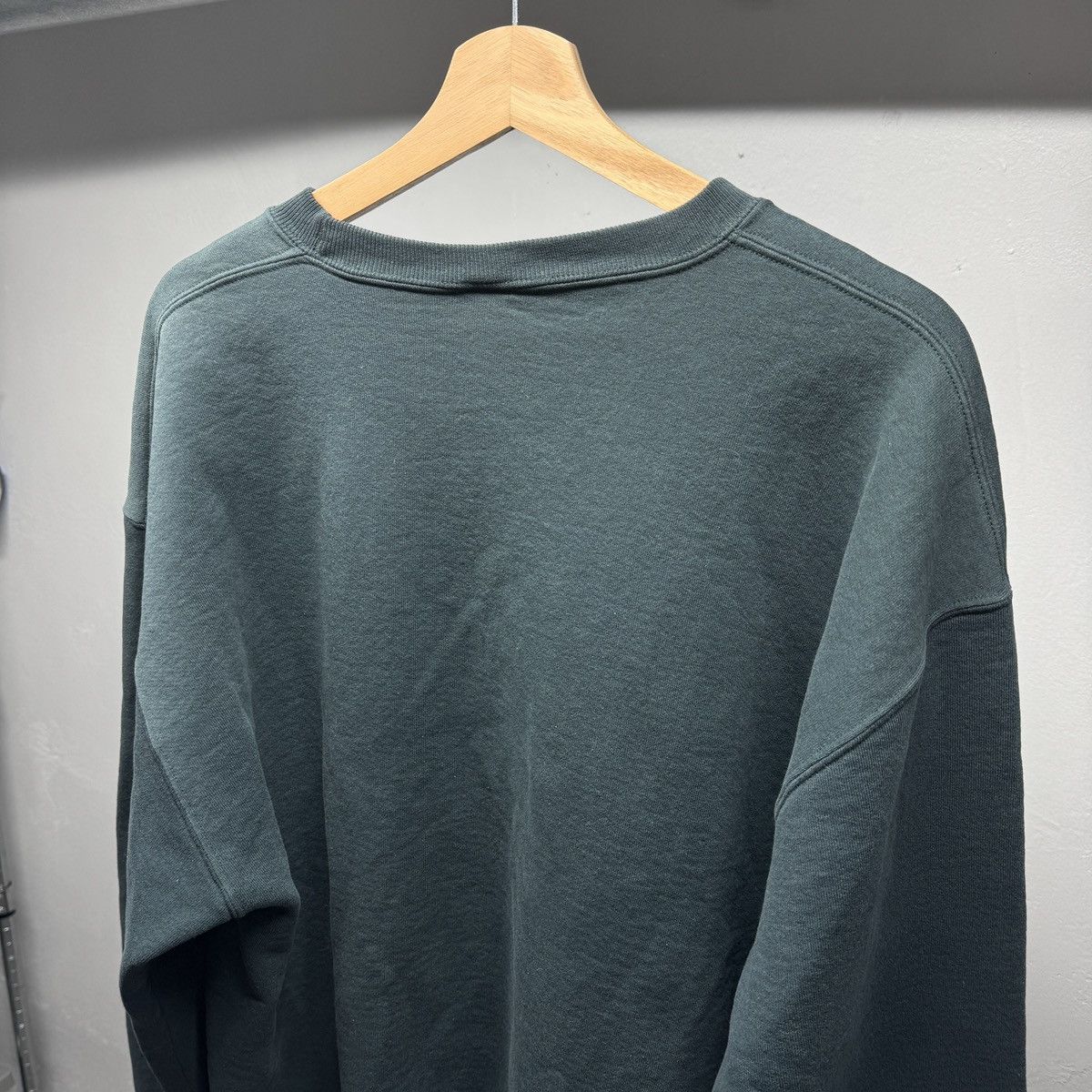 Vintage Russell Teal Thrashed Faded Distressed Sweatshirt ERD Grunge Size US XL / EU 56 / 4 - 4 Thumbnail