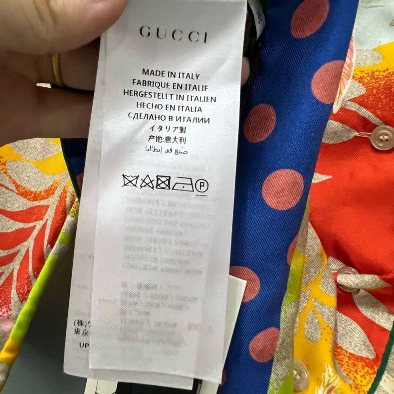 Gucci Gucci Size 36 Floral silk full-print shirt size 36 2502-Ne Size US S / EU 44-46 / 1 - 4 Thumbnail