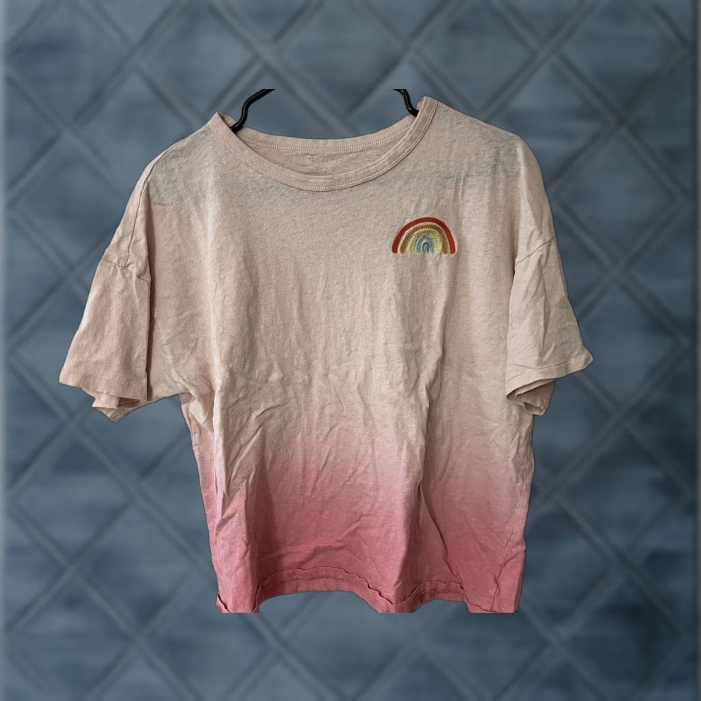 American Eagle Outfitters VINTAGE American Eagle Ombré T-Shirt M Pink Rainbow Short Sleeve Cotton Unisex Adults Size M / US 6-8 / IT 42-44 - 1 Thumbnail