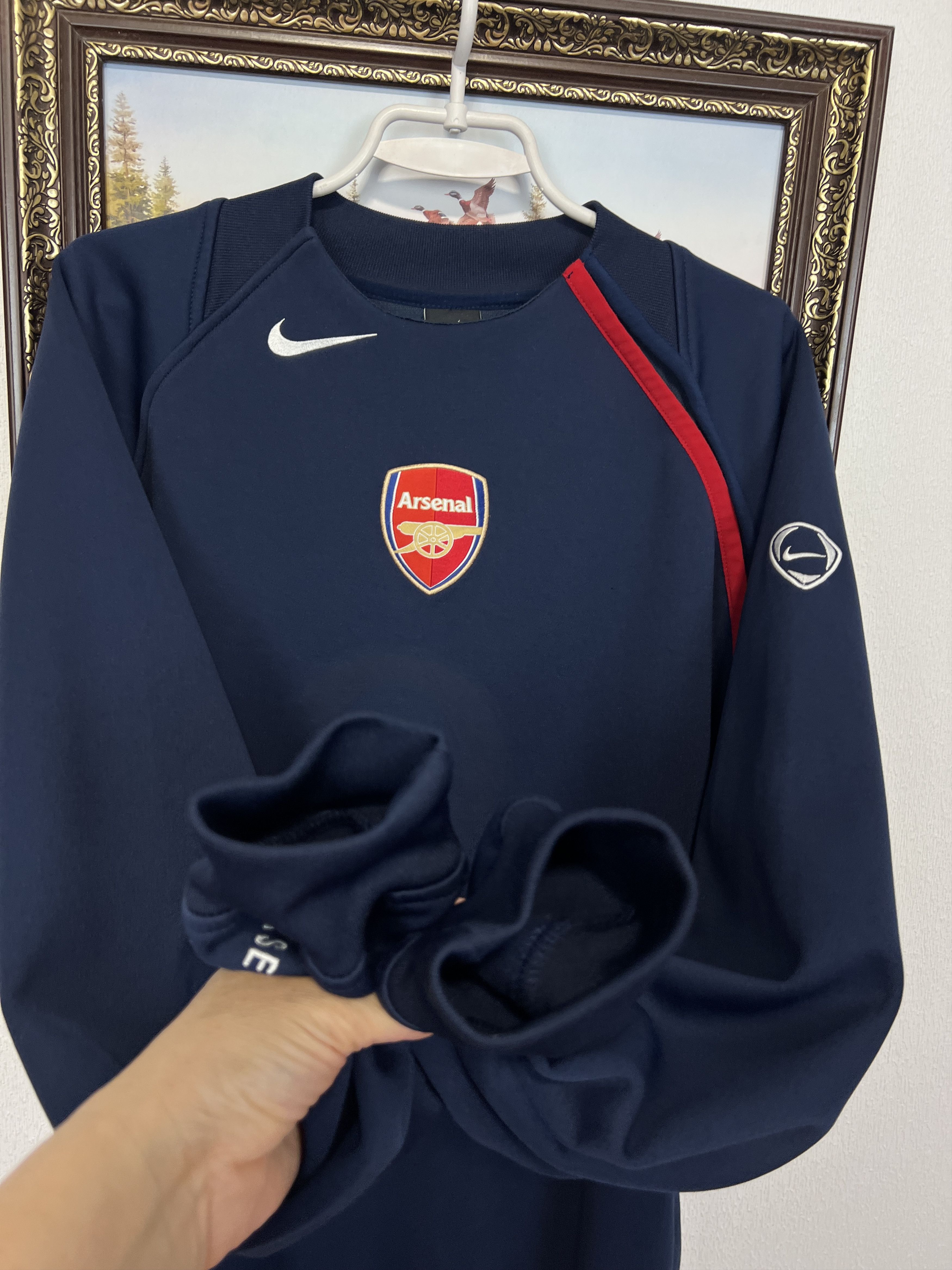 Nike Arsenal Football Sweatshirt Soccer Crewneck Track Top Size US XL / EU 56 / 4 - 7 Thumbnail