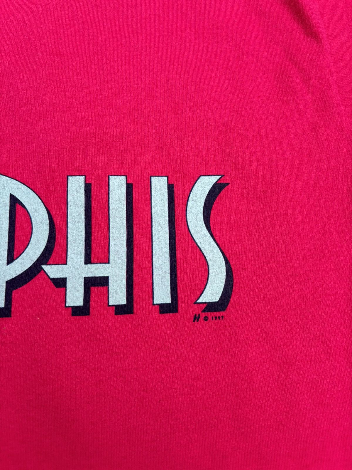 Vintage Deadstock Vintage Memphis Tennessee Pink Tee Size US L / EU 52-54 / 3 - 6 Thumbnail