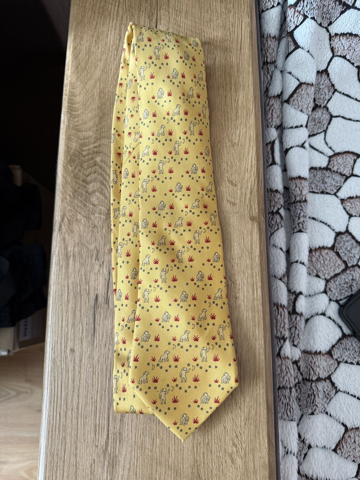 Hermes Vintage Hermes Tie Size ONE SIZE - 2 Thumbnail