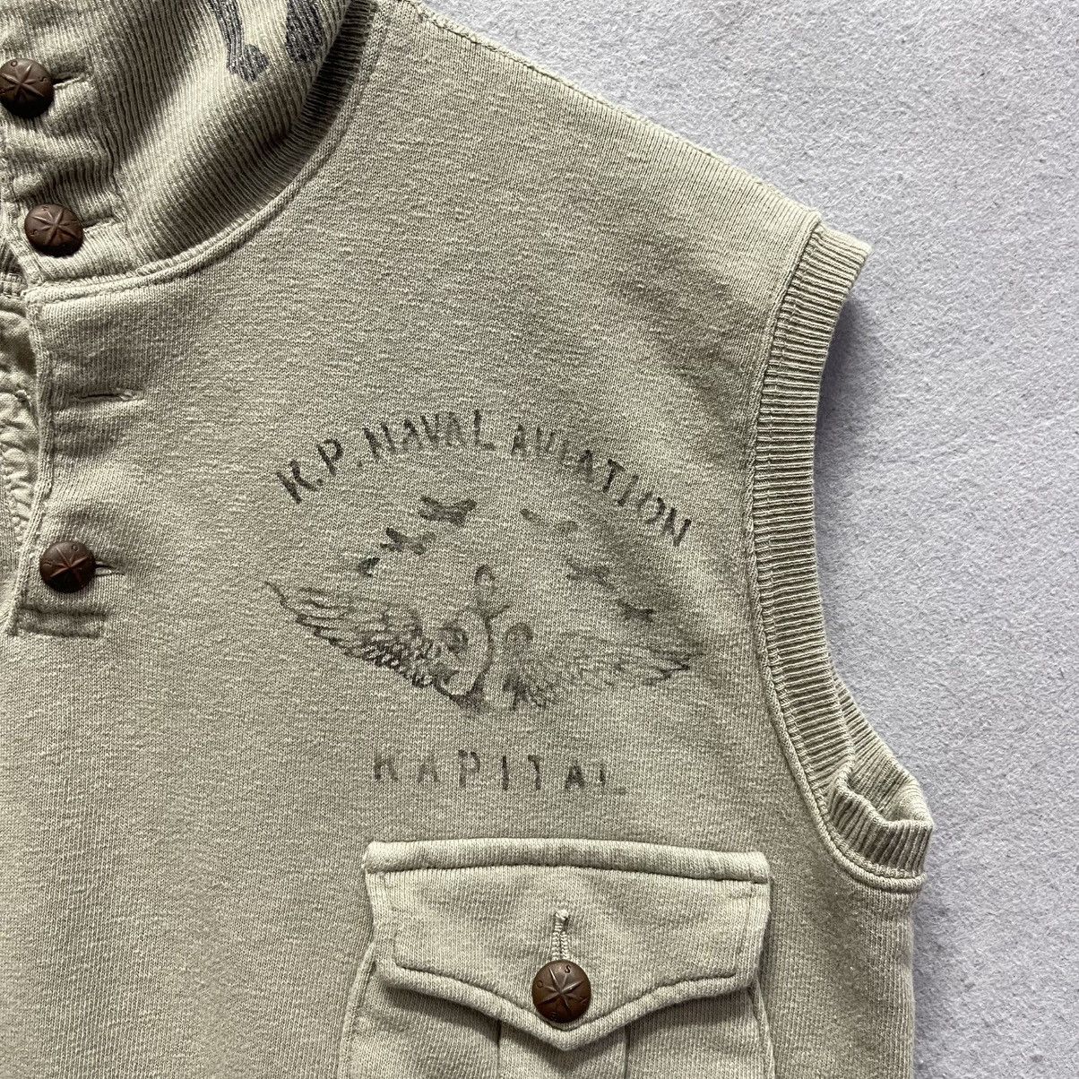 Kapital Kapital Sleeveless High Neck Sweat Vest / Mock Neck Pullover Size US M / EU 48-50 / 2 - 4 Thumbnail