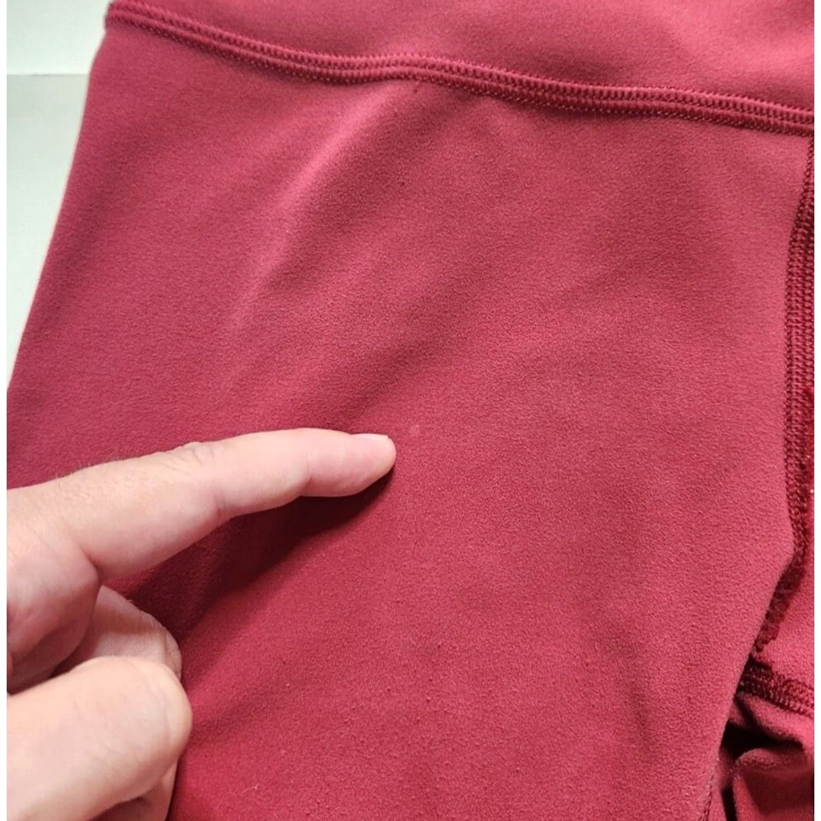 Lululemon Lululemon Cropped Leggings Womens 8 Red Solid Activewear Bottoms Pants Size 30" / US 8 / IT 44 - 5 Thumbnail