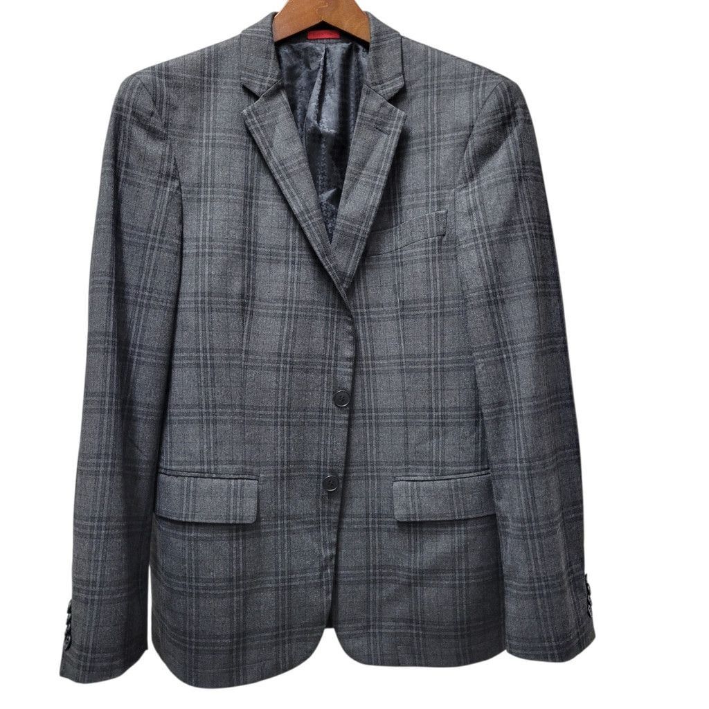 John Varvatos John Varvatos Star USA 2-Button Plaid Double-vented 38R Men Size 38R - 3 Thumbnail