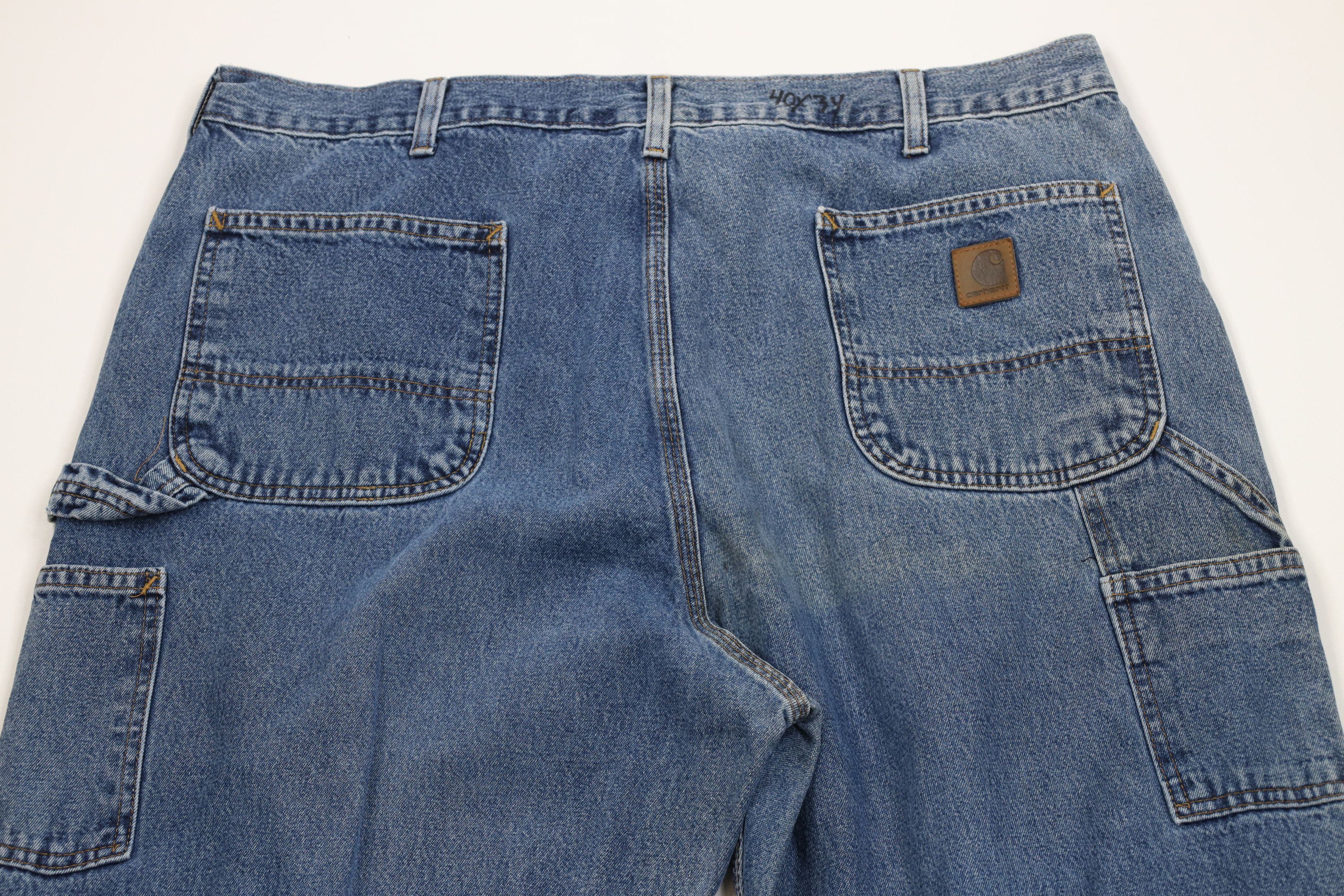 Carhartt Vintage Y2K Carhartt Spell Out Wide Leg Dungaree Jeans Size US 40 / EU 56 - 10 Thumbnail