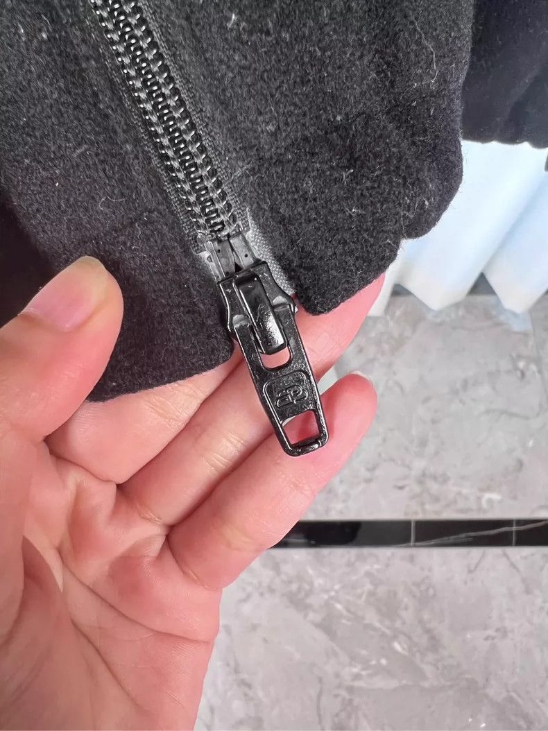 Balenciaga Balenciaga Letter on the chest wool fleece zipper jacket c Size US S / EU 44-46 / 1 - 5 Thumbnail