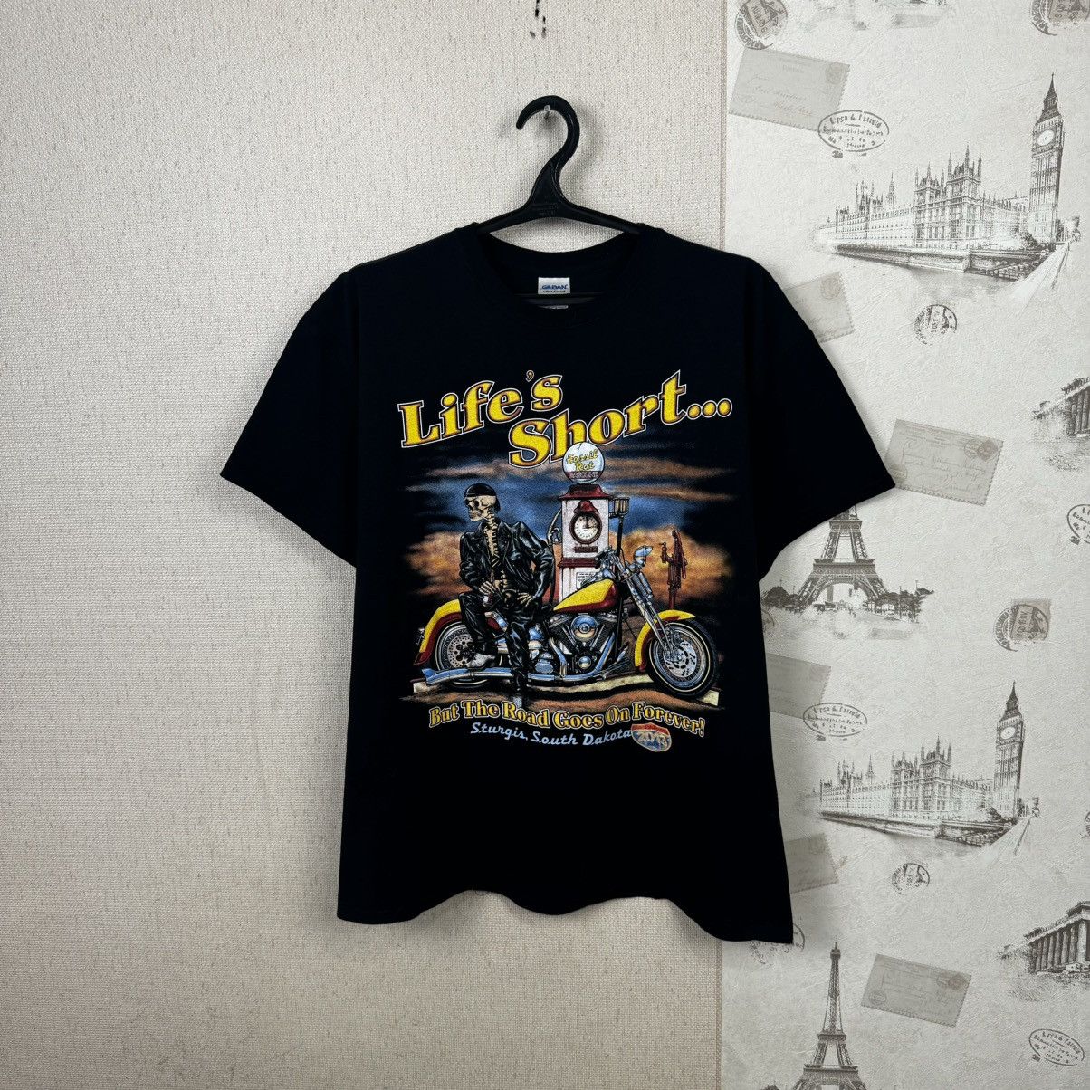 Harley Davidson × Vintage Vintage Sturgis Motorcycle Rally South Dakota XL Black Size US XL / EU 56 / 4 - 1 Thumbnail