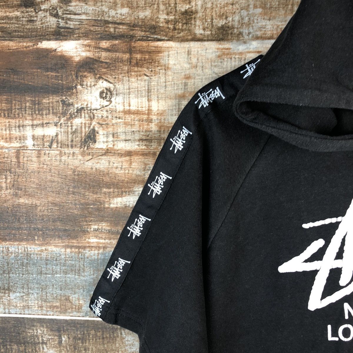 Stussy DL Stussy short sleeve Black Hoodie #A2553 Size US L / EU 52-54 / 3 - 7 Thumbnail