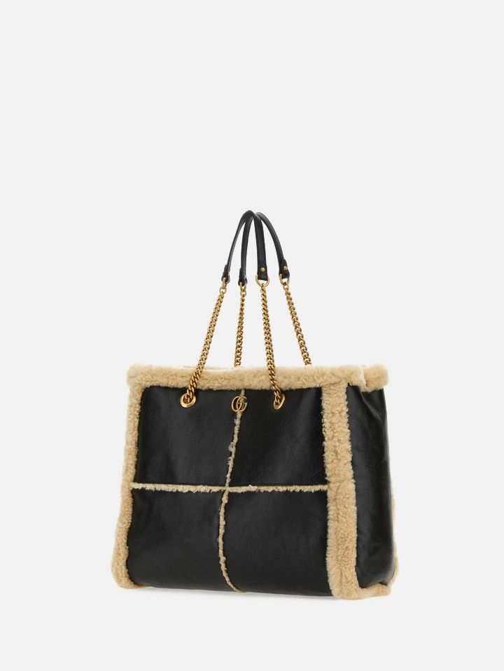 Gucci Gucci GG Marmont Large Tote in Merino Wool Trim Size ONE SIZE - 2 Thumbnail