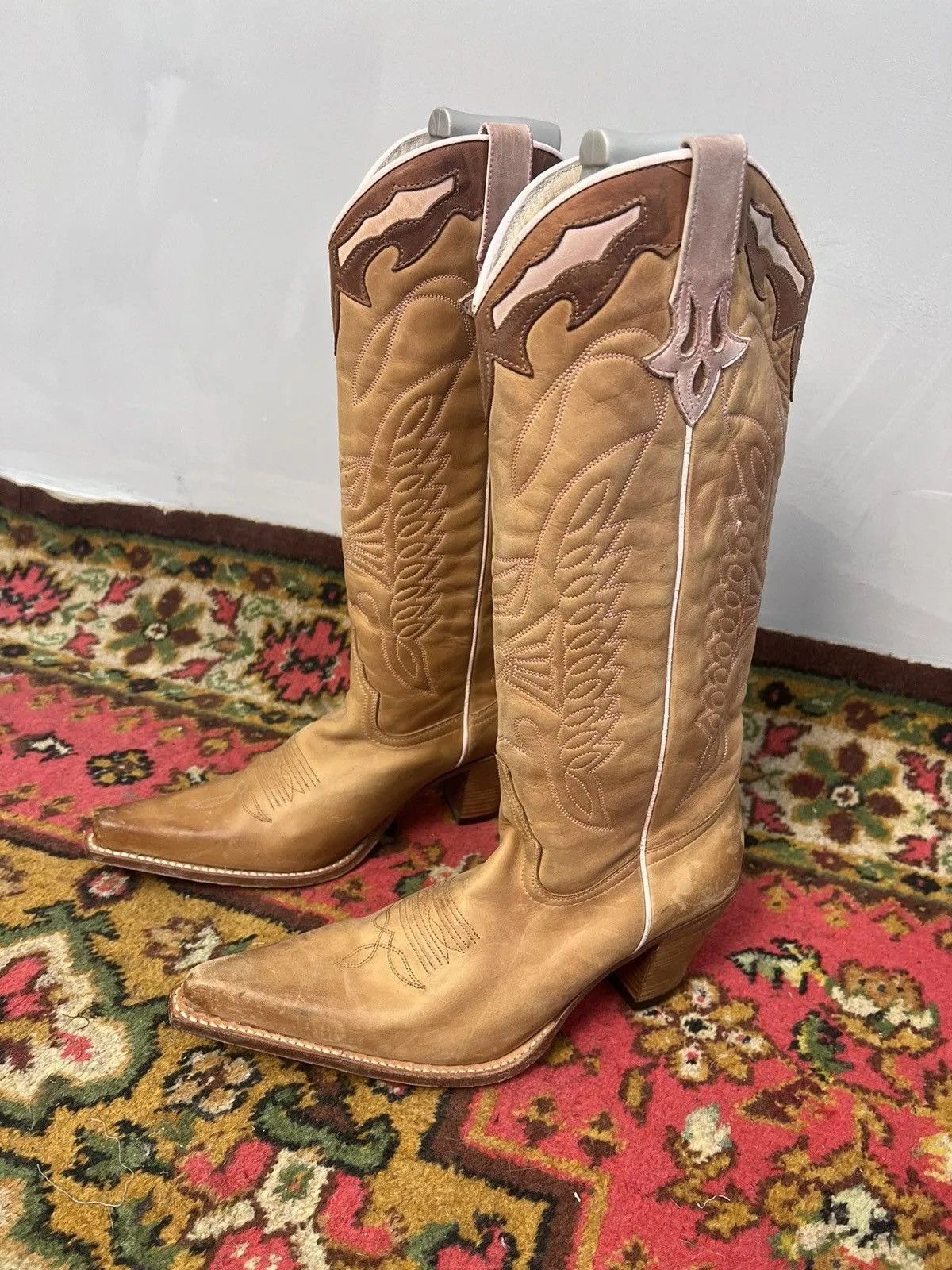 Western Rise Vintage moto GUIDI style western boots 38 women Size US 8 / IT 38 - 11 Thumbnail