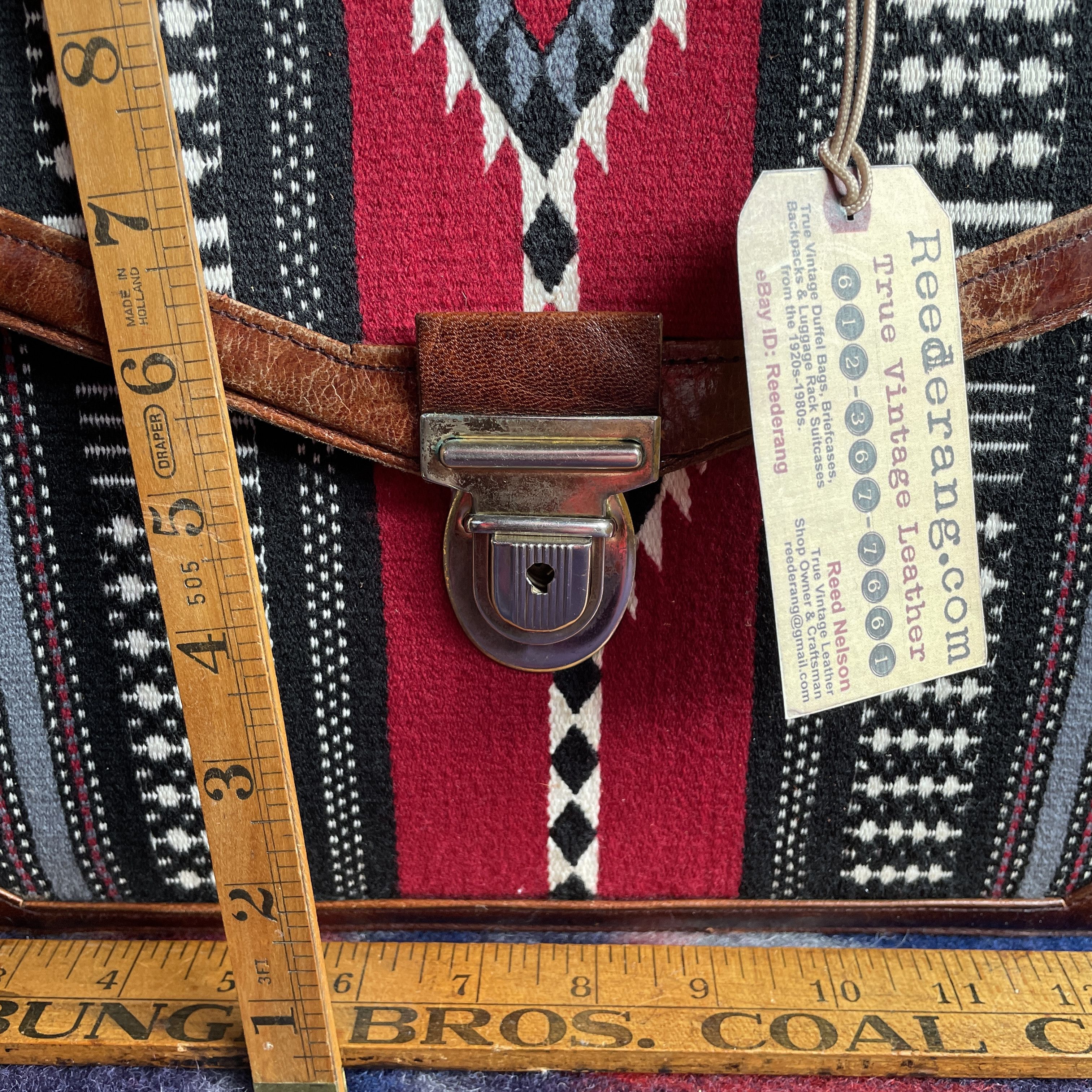 Other VTG SOUTHWESTERN TAPESTRY LEATHER BRIEFCASE R$1498 Size ONE SIZE - 2 Thumbnail