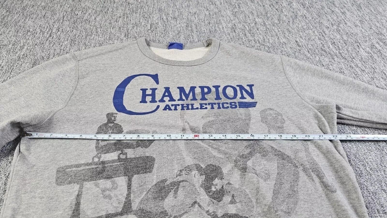 Champion hampion Athletics Crewneck Sweatshirt Made Italy Gray Men L Size US L / EU 52-54 / 3 - 7 Thumbnail