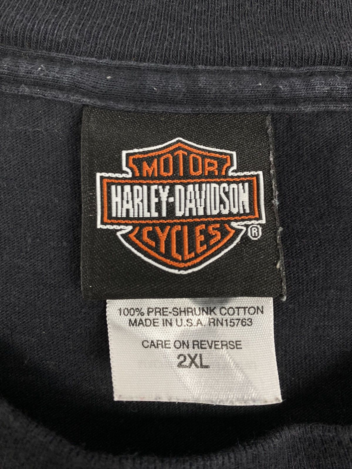 Harley Davidson Harley Davidson Italy Udine 2008 Motorcycle Double T Shirt Size US XXL / EU 58 / 5 - 10 Thumbnail