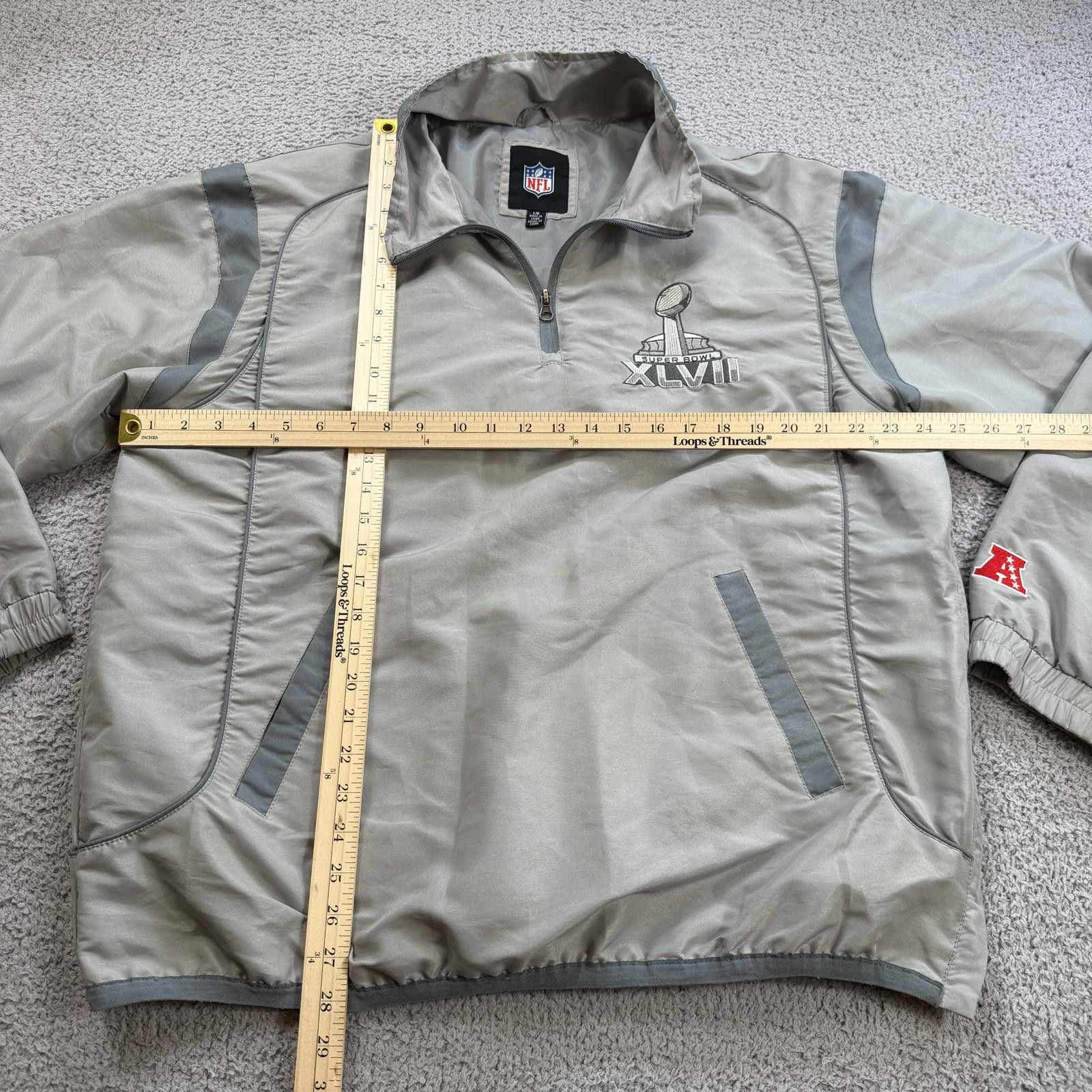 NFL NFL Super Bowl XLVII 2013 New Orleans Pullover Jacket Mens L Size US L / EU 52-54 / 3 - 3 Thumbnail