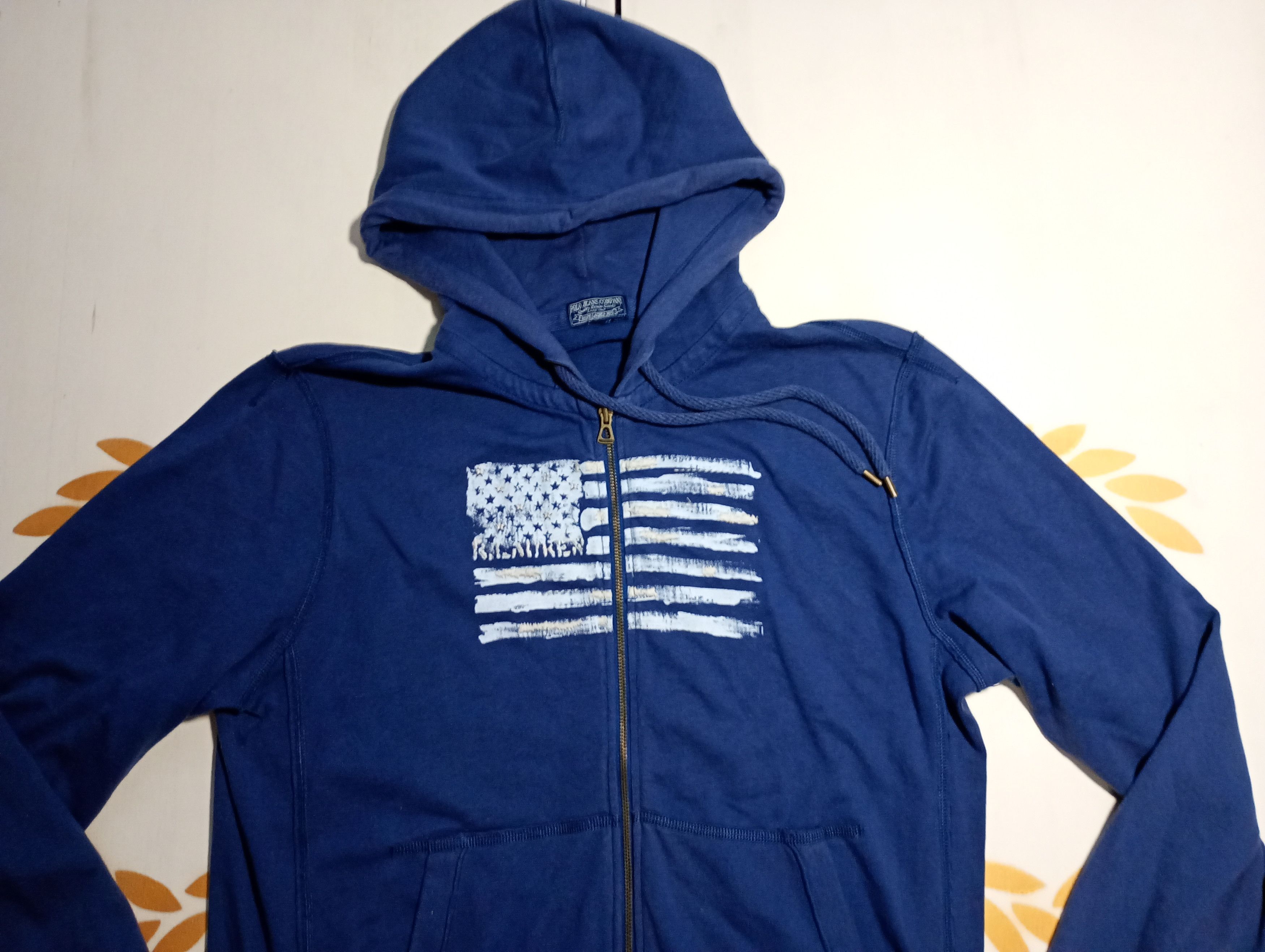 Ralph Lauren Ralph Lauren Polo Jeans USA Flag Hoodie Size US XL / EU 56 / 4 - 6 Thumbnail