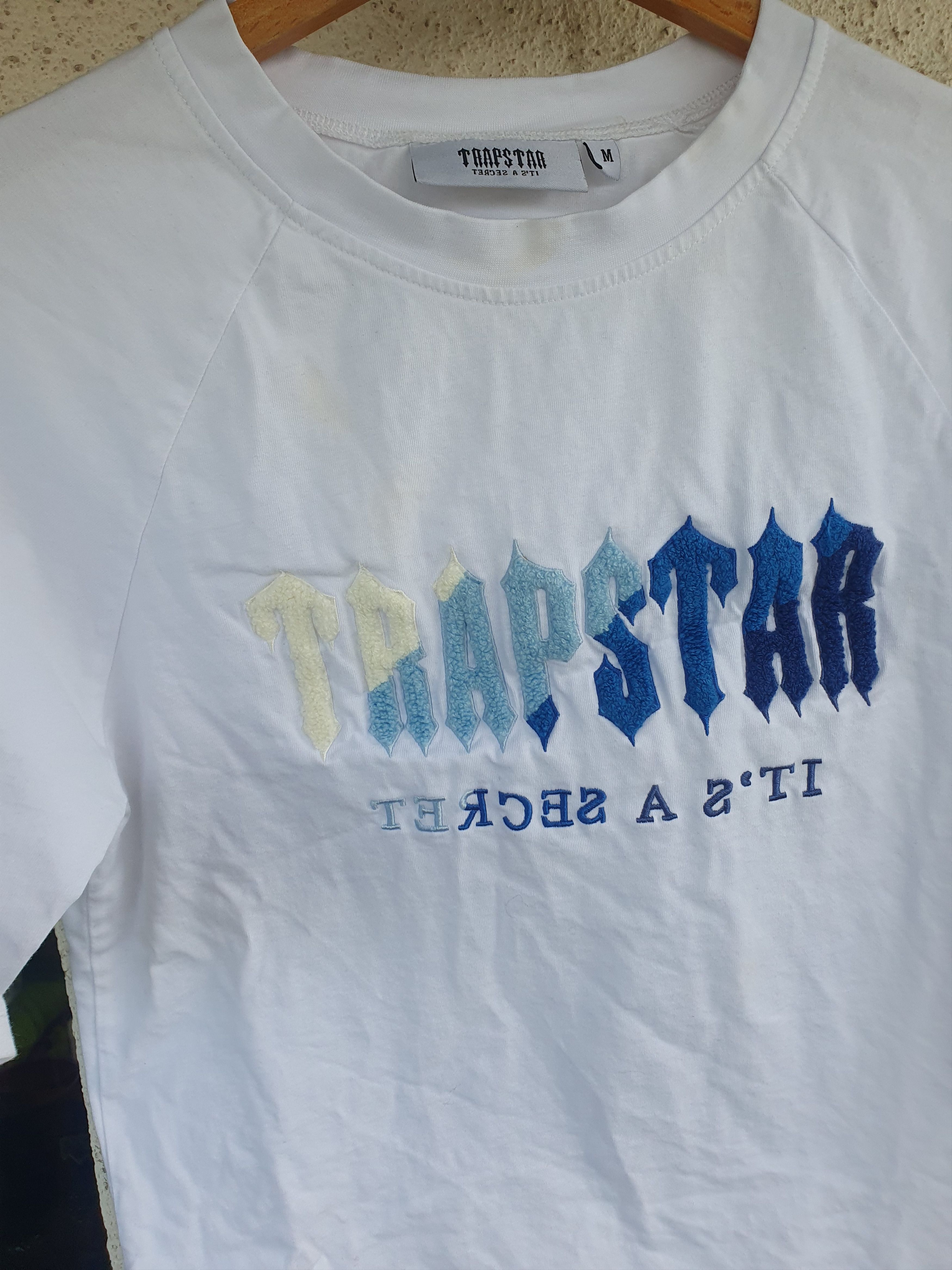 Trapstar London Trapstar Chenille Decoded Ice White t-shirt sz M Size US M / EU 48-50 / 2 - 4 Thumbnail