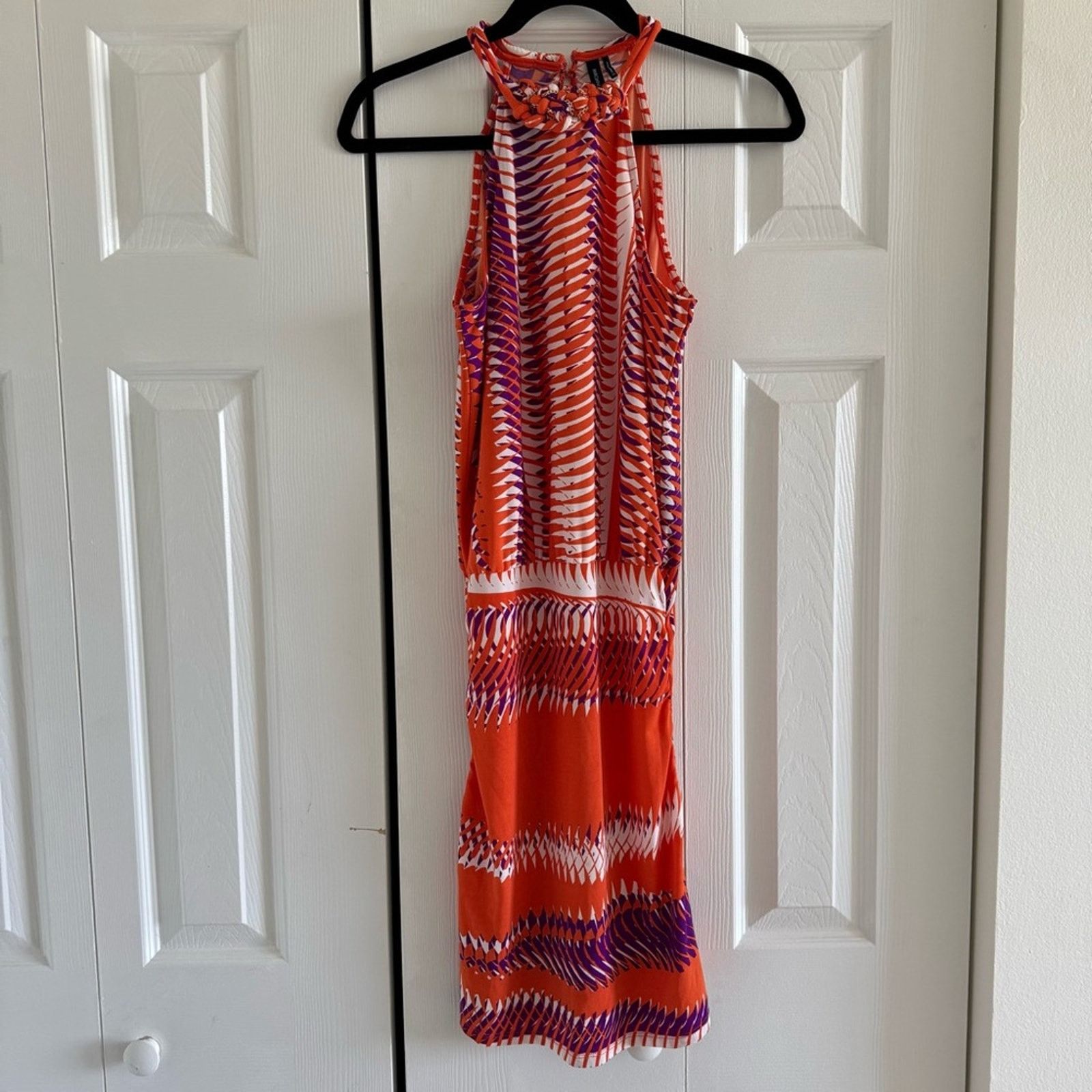 Guess Guess by Marciano Orange and Purple Women's Dress, Size XS Size XS / US 0-2 / IT 36-38 - 3 Thumbnail
