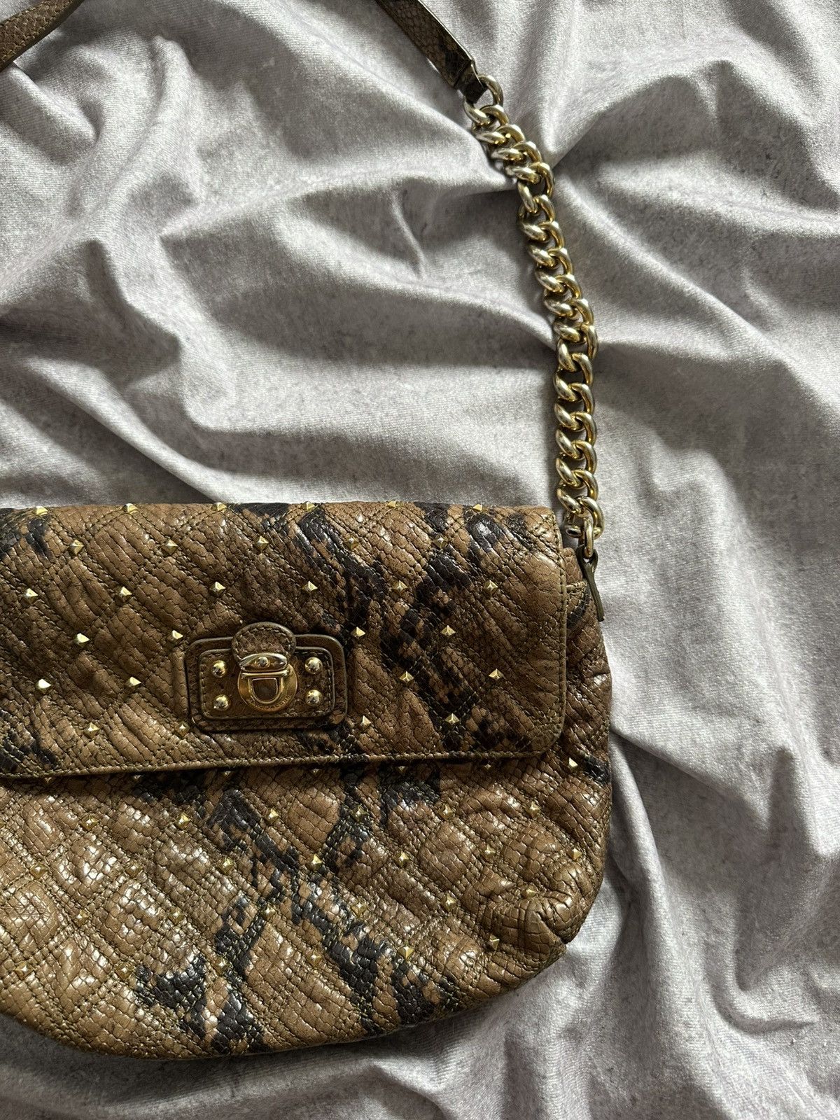 Marc by Marc Jacobs Marc Jacobs Python Leather Shoulder Bag Size ONE SIZE - 3 Thumbnail