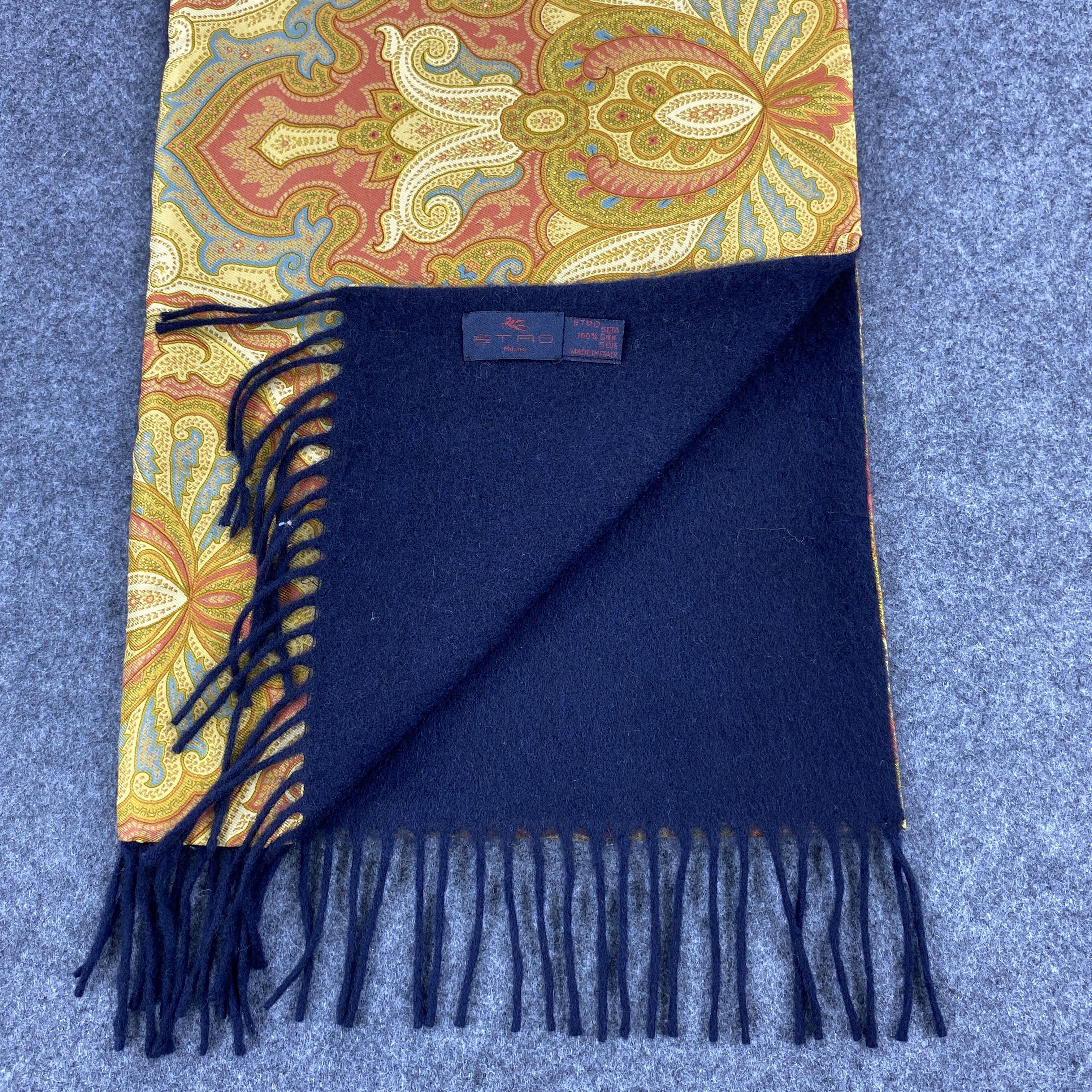 Etro × Vintage Etro Silk Scarf # Paisley # Muffler # Neckwear # D691 Size ONE SIZE - 5 Thumbnail