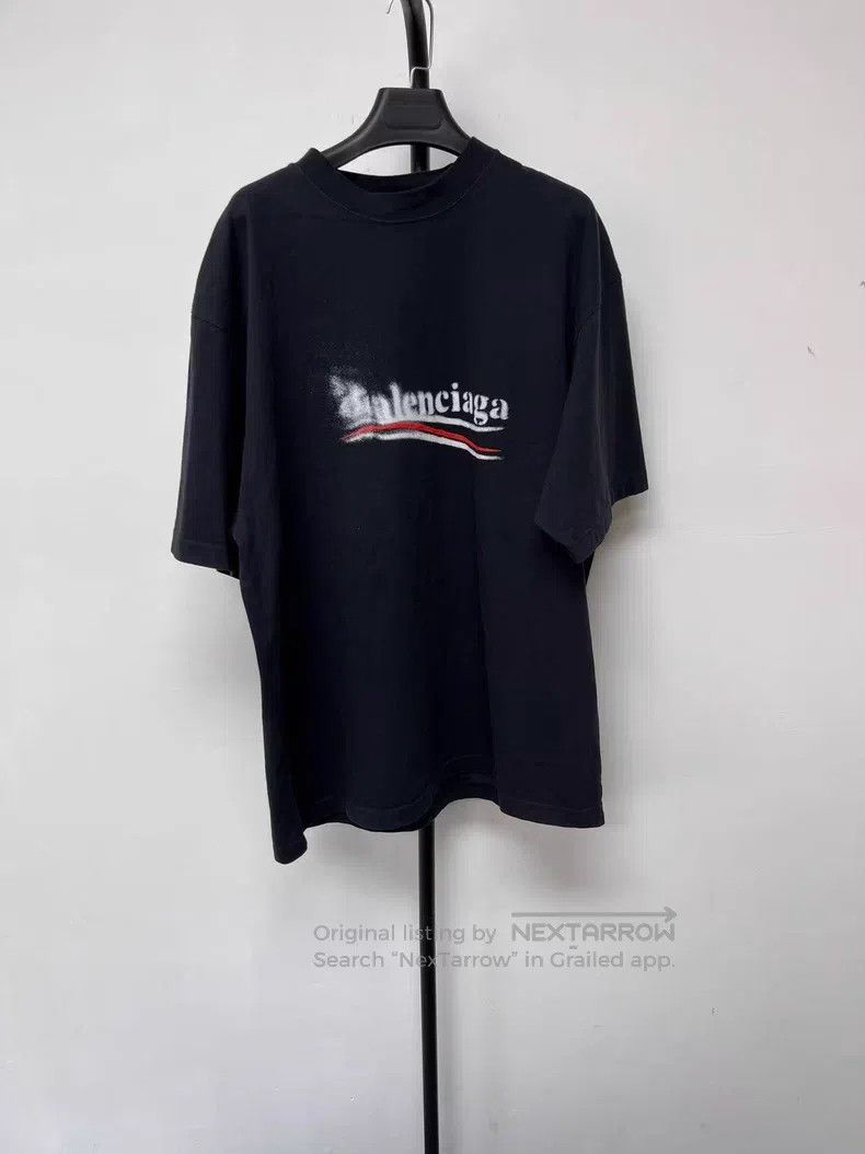 Balenciaga Balenciaga Letter Print Crew Neck Short Sleeve T-Shirt Size US M / EU 48-50 / 2 - 1 Thumbnail