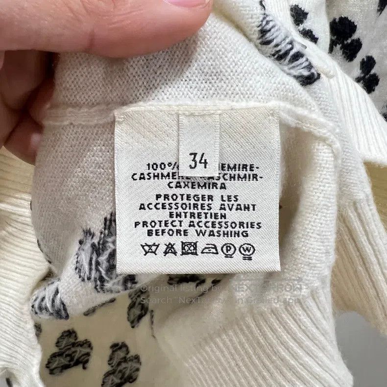 Hermes Hermes Clover Cashmere Knit Cardigan Size XXS / US 00 / IT 34 - 4 Thumbnail