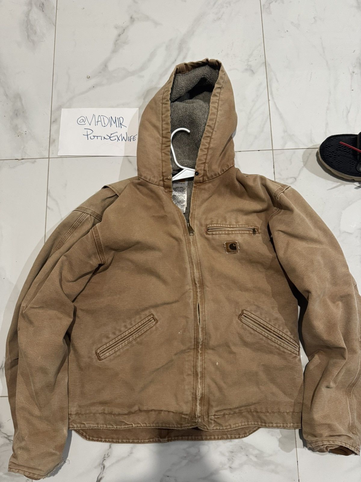 Carhartt × Vintage Vintage Carhartt Light Brown Jacket Size US L / EU 52-54 / 3 - 1 Thumbnail