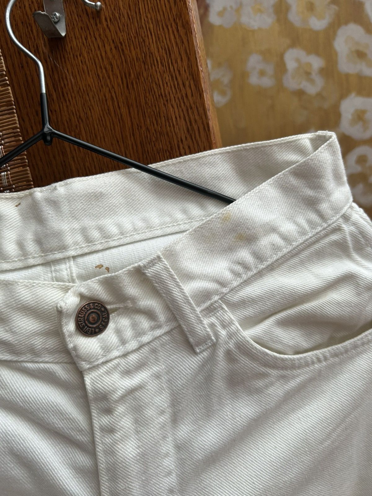 Levi's 60s Levi’s Big E White Slim Jeans White Tab Talon 42 Zip Size 25" / US 0 / IT 36 - 6 Thumbnail