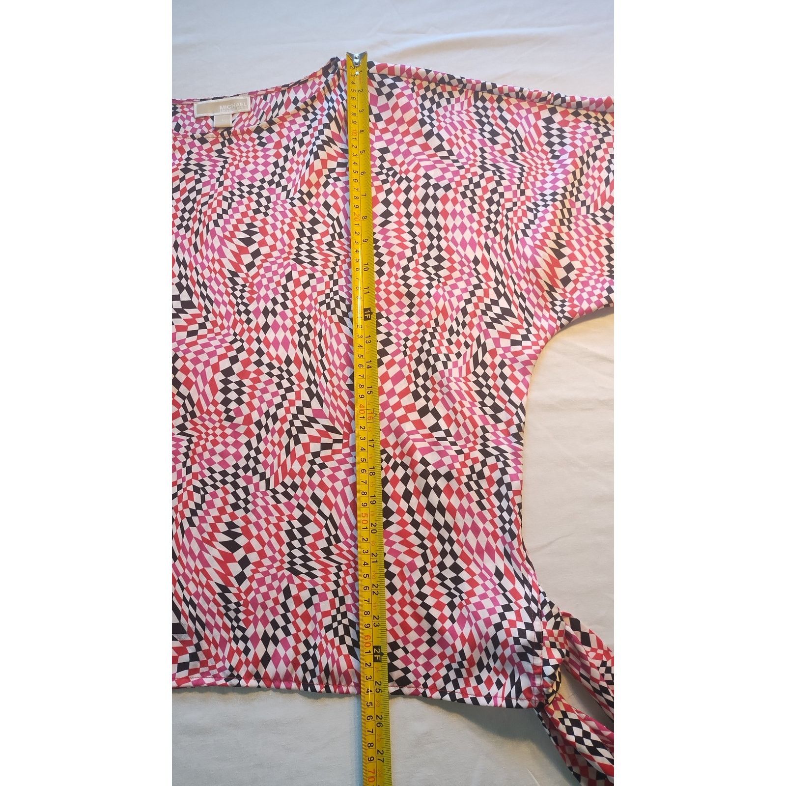 Michael Kors MICHAEL KORS Blouse Multicolor Abstract Print SZ L Size L / US 10 / IT 46 - 11 Thumbnail