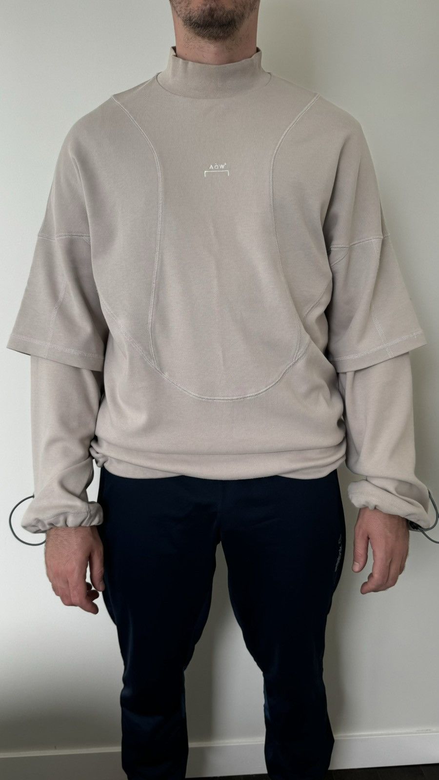 A-COLD-WALL* A-COLD-WALL Taupe Oversized Sweatshirt Size US M / EU 48-50 / 2 - 1 Thumbnail