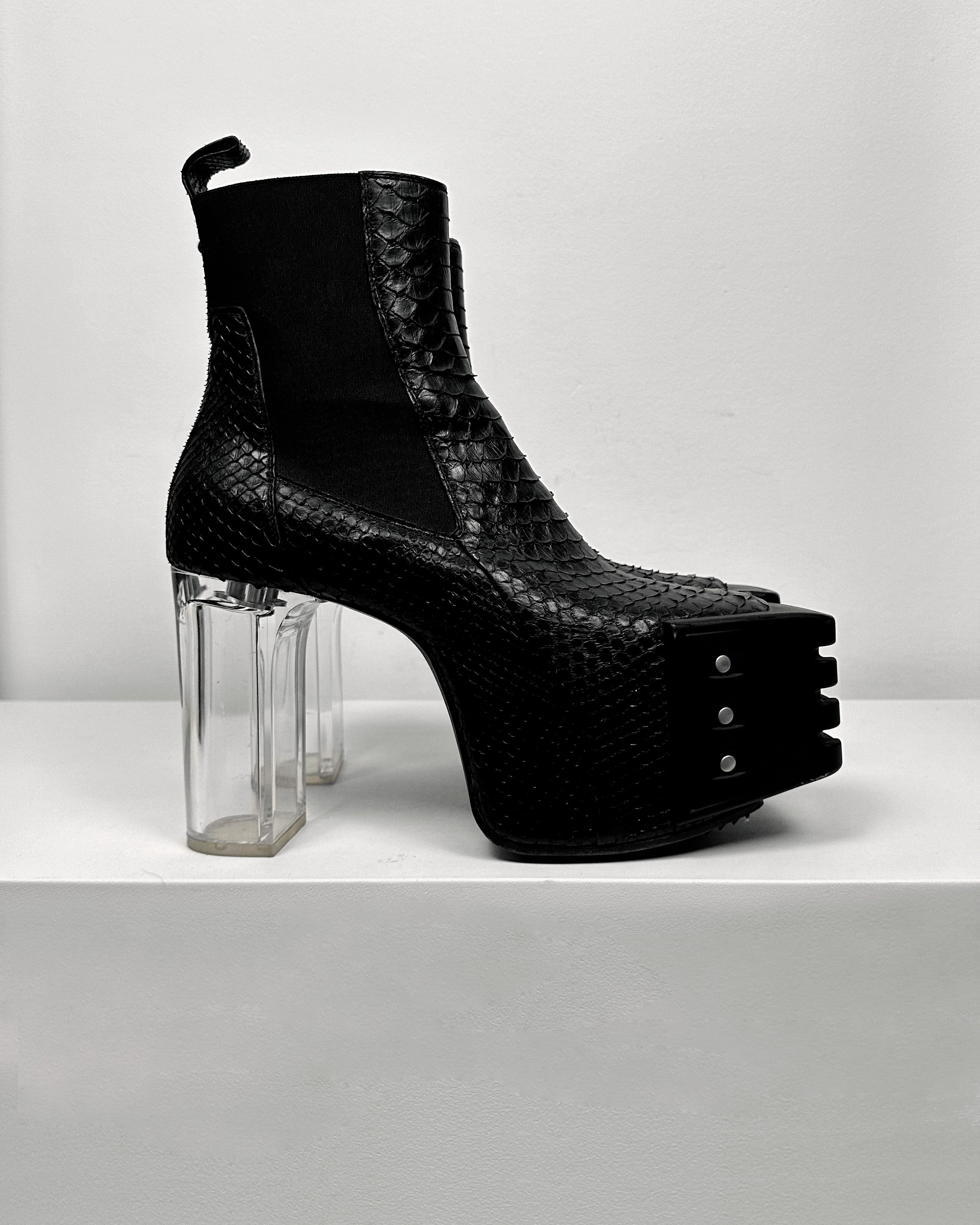 Rick Owens Rick Owens Piracucu Leather Kiss Beatle Platform Heels Size US 7 / EU 40 - 3 Thumbnail