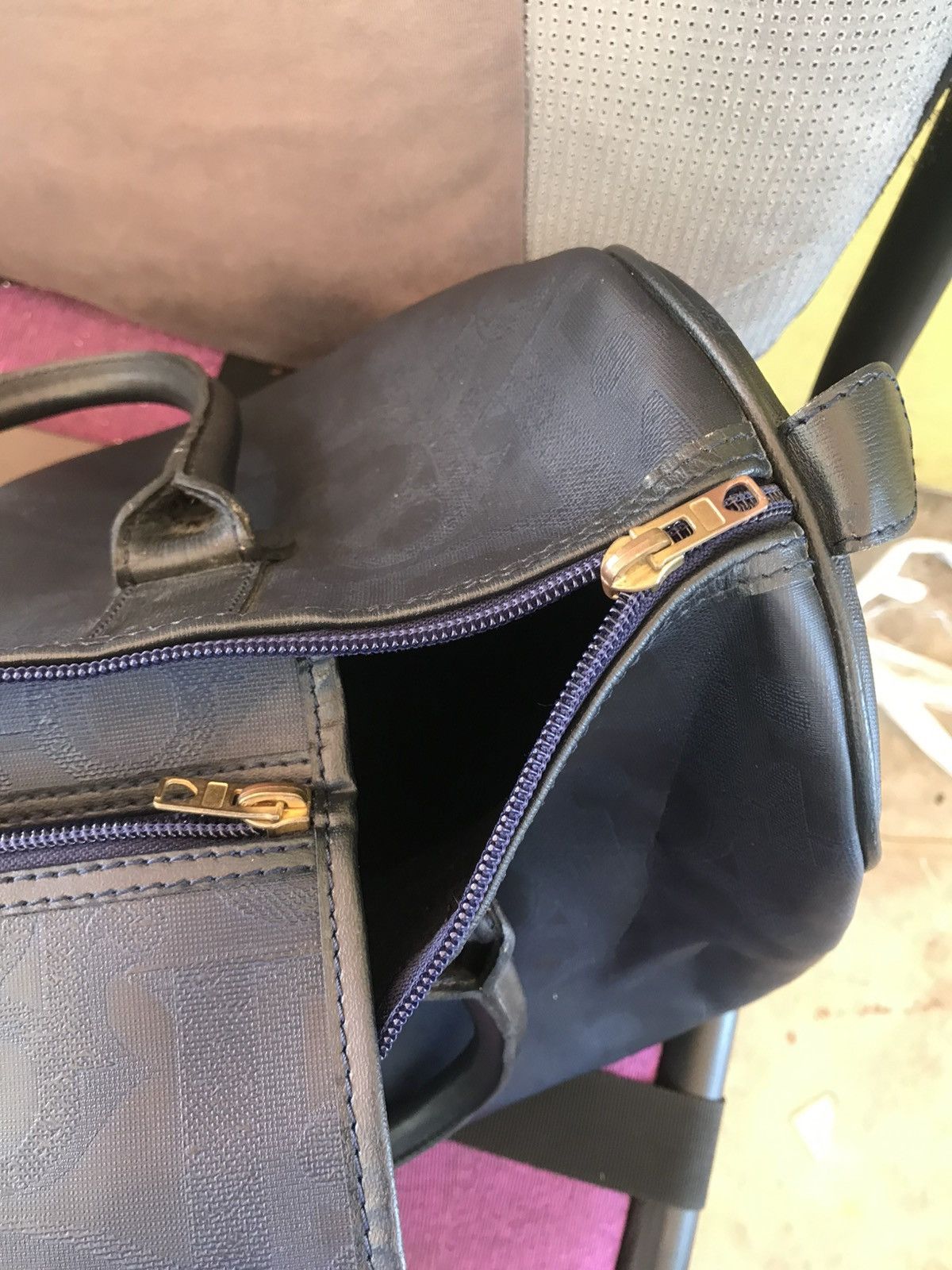 Christian Dior Monsieur × Vintage Vintage Christian Dior Boston Navy Blue Size ONE SIZE - 13 Thumbnail